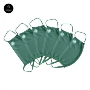 Kit de Máscaras de Proteção Palmeiras Laváveis - 6 Unid Kit de Máscaras de Proteção Palmeiras Laváveis - 6 Unid