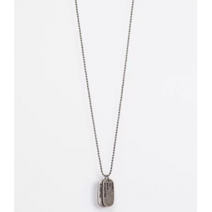 Colar em Metal Duas Placas Colar em Metal Duas Placas