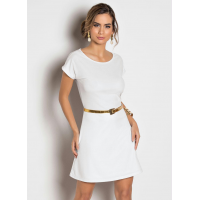 Vestido Branco com Forro Tam P Vestido Branco com Forro Tam P