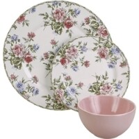 Aparelho de Jantar Floral 18 Peças - La Cuisine Aparelho de Jantar Floral 18 Peças - La Cuisine