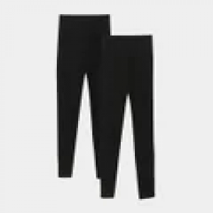 Kit 2 Calças Legging Básicos K020 Feminina - Preto Kit 2 Calças Legging Básicos K020 Feminina - Preto