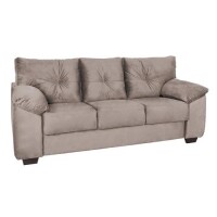 Sofá 3 Lugares Luizzi Montreal II em Tecido Suede Pena Sofá 3 Lugares Luizzi Montreal II em Tecido Suede Pena