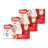 Kit de Fraldas Huggies Hiper Supreme Care M - 240 Unidades Kit de Fraldas Huggies Hiper Supreme Care M - 240 Unidades