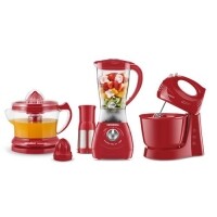 Conjunto Especial Mondial Gourmet Red II (Espremedor Premium + Batedeira Power Prática Red + Liquidificador Power Red Filter) Conjunto Especial Mondial Gourmet Red II (Espremedor Premium + Batedeira Power Prática Red + Liquidificador Power Red Filter)