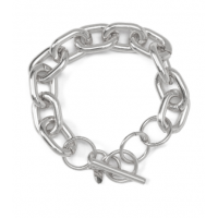 Pulseira Aurora em Metal Style N Roll Prata Pulseira Aurora em Metal Style N Roll Prata