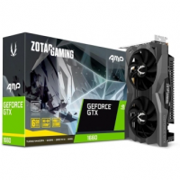 Placa de Vídeo Zotac GeForce GTX 1660 AMP! 6GB GDDR5 192Bit ZT-T16600D-10M Placa de Vídeo Zotac GeForce GTX 1660 AMP! 6GB GDDR5 192Bit ZT-T16600D-10M