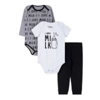 4 Unidades - Kit Body 3pçs Infantil Menino - Luitoni 4 Unidades - Kit Body 3pçs Infantil Menino - Luitoni