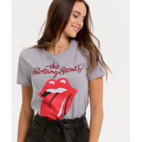 Blusa Feminina Rolling Stones Manga Curta Blusa Feminina Rolling Stones Manga Curta