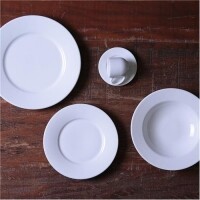Aparelho de Jantar Café e Sobremesa Porto Brasil Mônaco Branco - 20 Peças Aparelho de Jantar Café e Sobremesa Porto Brasil Mônaco Branco - 20 Peças