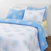 Enxoval Cama King Margaridão 7 Peças 100% Algodão - Casa & Conforto Enxoval Cama King Margaridão 7 Peças 100% Algodão - Casa & Conforto
