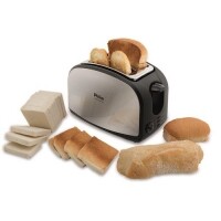 Torradeira French Toast Philco com 8 Níveis de Tostagem - Inox/Preto Torradeira French Toast Philco com 8 Níveis de Tostagem - Inox/Preto