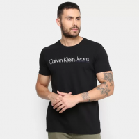 Camiseta Calvin Klein Estampada Masculina - Preto Camiseta Calvin Klein Estampada Masculina - Preto