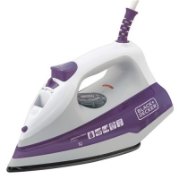 Ferro a Vapor Black+Decker FX100 com Spray – Branco/Roxo Ferro a Vapor Black+Decker FX100 com Spray – Branco/Roxo