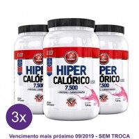 Kit 3x Hipercalórico 7.500 Midway 1,4 kg - Morango Kit 3x Hipercalórico 7.500 Midway 1,4 kg - Morango