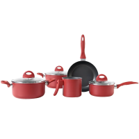 Conjunto de Panelas 5 Peças Brinox Malagueta Cereja Conjunto de Panelas 5 Peças Brinox Malagueta Cereja