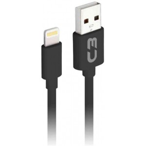 Cabo Usb-Lightning C3Plus 2M 2A Preto - CB-L20BK Cabo Usb-Lightning C3Plus 2M 2A Preto - CB-L20BK