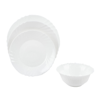 Aparelho de Jantar 16 Peças em Vidro Opalino Carrefour Home HO171433 Aparelho de Jantar 16 Peças em Vidro Opalino Carrefour Home HO171433