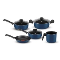 Conjunto de Panelas Rochedo Idea com Revestimento Antiaderente Azul – 5 Peças Conjunto de Panelas Rochedo Idea com Revestimento Antiaderente Azul – 5 Peças