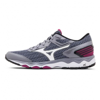 Tenis Mizuno Wave Hawk 2 Feminino - Cinza e Roxo Tenis Mizuno Wave Hawk 2 Feminino - Cinza e Roxo