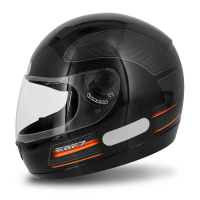 Capacete Fechado Moto EBF 7 GT Preto Laranja Capacete Fechado Moto EBF 7 GT Preto Laranja