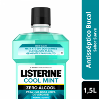 3 Unidades Antisséptico Bucal Listerine Cool Mint Zero Álcool 1,5L 3 Unidades Antisséptico Bucal Listerine Cool Mint Zero Álcool 1,5L