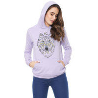Moletom Flanelado Fechado FiveBlu Estampado Lilás Moletom Flanelado Fechado FiveBlu Estampado Lilás