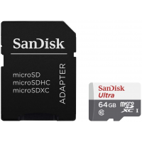 Cartão Micro SD SanDisk Ultra com Adaptador 64GB Classe 10 Cartão Micro SD SanDisk Ultra com Adaptador 64GB Classe 10