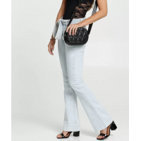 Calça Jeans Feminina Flare Bolsos Calça Jeans Feminina Flare Bolsos