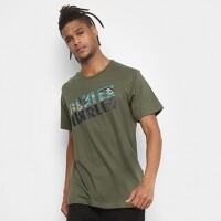 Camiseta Oakley Bark Camo Tee Masculina Camiseta Oakley Bark Camo Tee Masculina