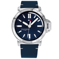 Relógio Tommy Hilfiger Masculino Couro Azul - 1791591 Relógio Tommy Hilfiger Masculino Couro Azul - 1791591