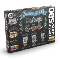 Quebra-Cabeça Café Gourmet 500 Peças 3606 - Grow Quebra-Cabeça Café Gourmet 500 Peças 3606 - Grow