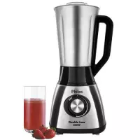 Liquidificador Double Inox 2,4 Litros 4 Velocidades 800W - Philco Liquidificador Double Inox 2,4 Litros 4 Velocidades 800W - Philco
