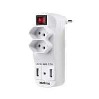 Carregador De 2 Tomadas E 2 Usb Intelbras Eac 1002 Intelbras Eac Bivoltv Branco Carregador De 2 Tomadas E 2 Usb Intelbras Eac 1002 Intelbras Eac Bivoltv Branco