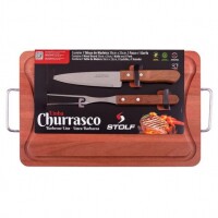 Kit para Churrasco 3 Peças Stolf - 289 Kit para Churrasco 3 Peças Stolf - 289