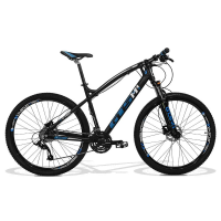Bicicleta GTS Aro 29 Freio a Disco Hidráulico Câmbio 27 Marchas e Amortecedor + Velocímetro de Brinde Bicicleta GTS Aro 29 Freio a Disco Hidráulico Câmbio 27 Marchas e Amortecedor + Velocímetro de Brinde