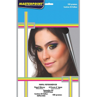 Masterprint 302010010 Papel Fotográfico Inkjet A4 Glossy Dupla Face 180g Multicor - Pacote de 20 Masterprint 302010010 Papel Fotográfico Inkjet A4 Glossy Dupla Face 180g Multicor - Pacote de 20