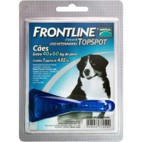 Antipulgas e Carrapatos Frontline Topspot Cães de 40kg - 1 unidade Antipulgas e Carrapatos Frontline Topspot Cães de 40kg - 1 unidade