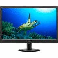 Monitor LED 18,5 Widescreen Philips 193V5LHSB2 HD Preto HDMI Monitor LED 18,5 Widescreen Philips 193V5LHSB2 HD Preto HDMI