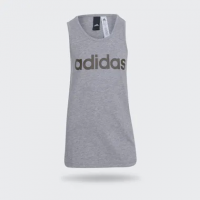 Camiseta Regata Adidas YB Lin Tank Cinza Infantil Camiseta Regata Adidas YB Lin Tank Cinza Infantil