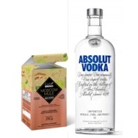 Vodka Absolut Regular 1L + Preparo para Moscow Mule Easy Drinks Vodka Absolut Regular 1L + Preparo para Moscow Mule Easy Drinks