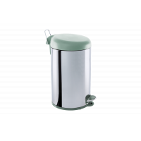 Lixeira Inox Com Pedal e Tampa Plastica Decorline Lixeiras 25x43cm 12L - Brinox Lixeira Inox Com Pedal e Tampa Plastica Decorline Lixeiras 25x43cm 12L - Brinox