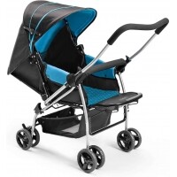 Carrinho de Bebê Berço Flip Baby Multikids Azul Carrinho de Bebê Berço Flip Baby Multikids Azul
