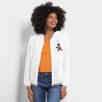 Blusa Lily Fashion Debrum Listras Bordado Rosas Feminina Blusa Lily Fashion Debrum Listras Bordado Rosas Feminina
