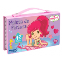 Maleta De Pintura Moranguinho - 42 Itens Maleta De Pintura Moranguinho - 42 Itens