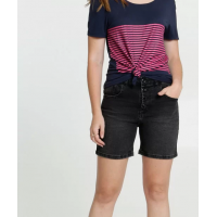 Bermuda Feminina Jeans Bolsos Marisa Preto Bermuda Feminina Jeans Bolsos Marisa Preto