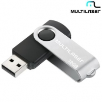Pen Drive Twist PD589 32GB Preto - Multilaser Pen Drive Twist PD589 32GB Preto - Multilaser