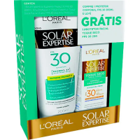 Kit Protetor Solar Corporal Loreal Expertise FPS30 200ml + Facial Toque Seco FPS30 25g Kit Protetor Solar Corporal Loreal Expertise FPS30 200ml + Facial Toque Seco FPS30 25g