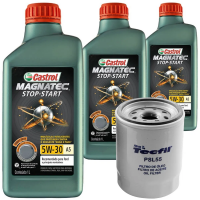 3 Óleo Sintético 5W30 Castrol e Filtro Óleo Tecfil Mobi 1.0 Flex 2017 a 2018 3 Óleo Sintético 5W30 Castrol e Filtro Óleo Tecfil Mobi 1.0 Flex 2017 a 2018