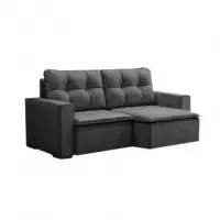 Sofá Mobly 3 Lugares Retrátil Amsterdã Suede 180cm Sofá Mobly 3 Lugares Retrátil Amsterdã Suede 180cm