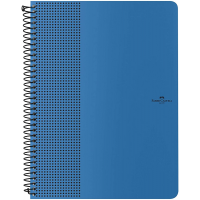 5 Unidades Caderno Faber-Castell Grip Pautado 80 Folhas Azul Chuva CDNOFF/AZ 5 Unidades Caderno Faber-Castell Grip Pautado 80 Folhas Azul Chuva CDNOFF/AZ
